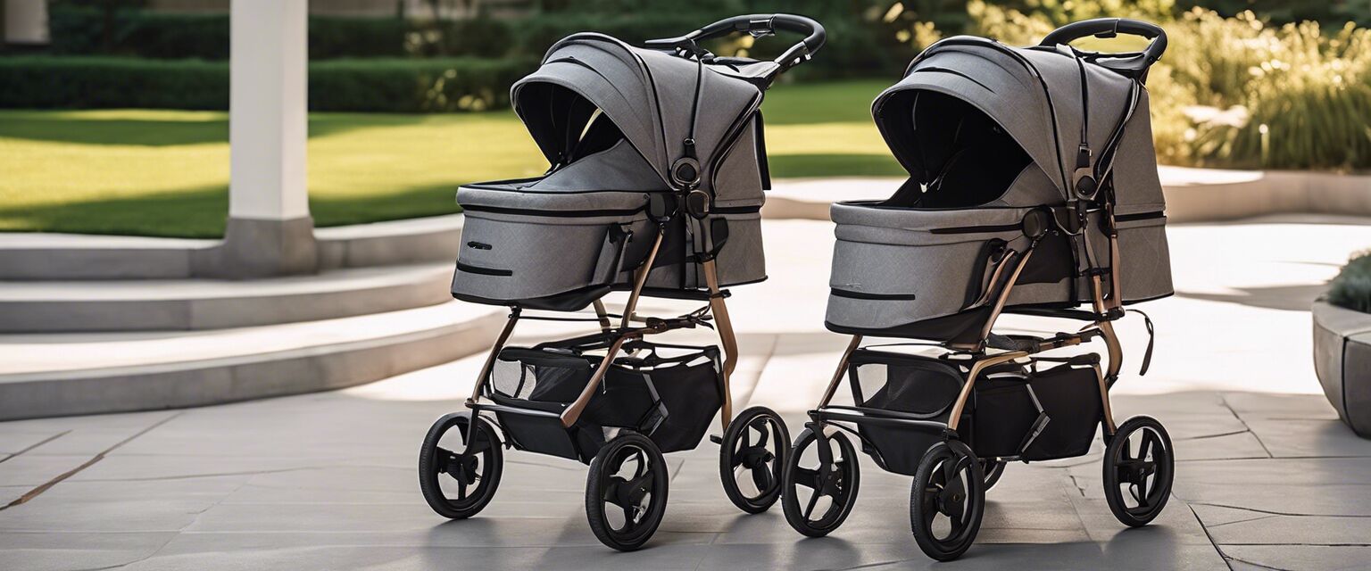 Collection of luxury dog strollers